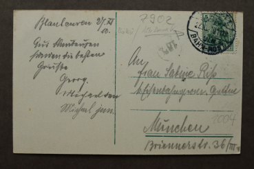 Postcard PC Blaubeuren 1910 church